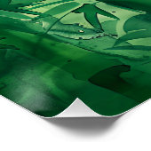 Bamboe bos Waterverf Perfect Poster (Hoek)