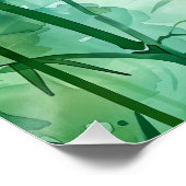 Bamboe bos Waterverf Perfect Poster (Hoek)