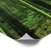 Bamboe Bos Zen Art Poster (Hoek)