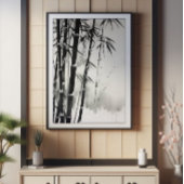 Bamboe bosinkt schilderij foto afdruk