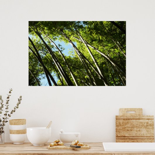 Bamboe Botanische Natuur Poster (Keuken)
