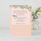 Bamboe Branches — Uitnodiging (Staand voorkant)