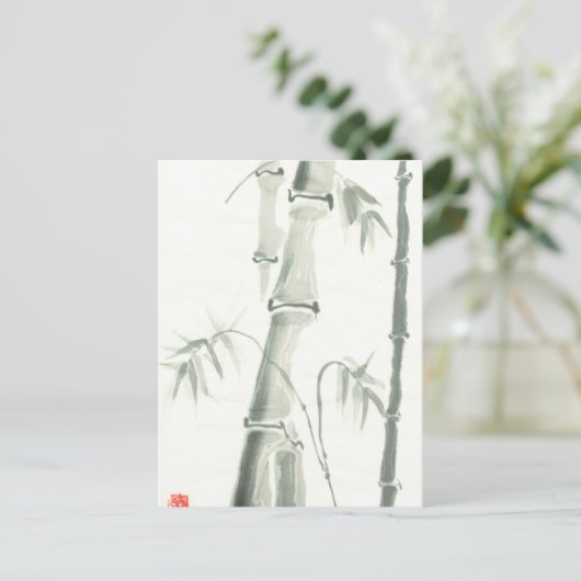 bamboe briefkaart (Staand voorkant)