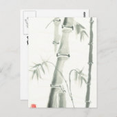 bamboe briefkaart (Voorkant / Achterkant)