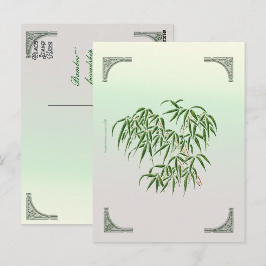 Bamboe Briefkaart (Voorkant / Achterkant)