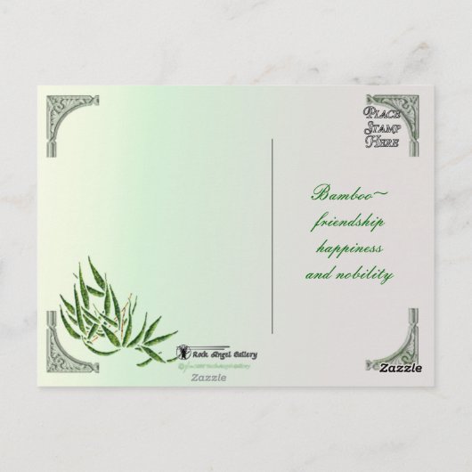 Bamboe Briefkaart (Achterkant)