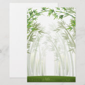 Bamboe Briefpapier (Voorkant / Achterkant)