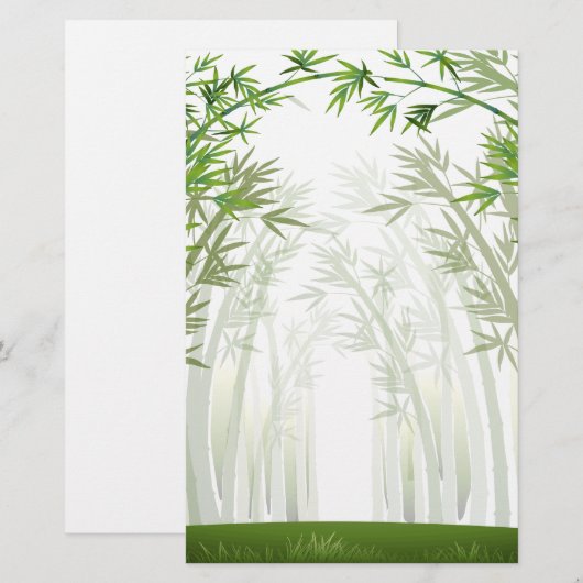 Bamboe Briefpapier (Voorkant / Achterkant)