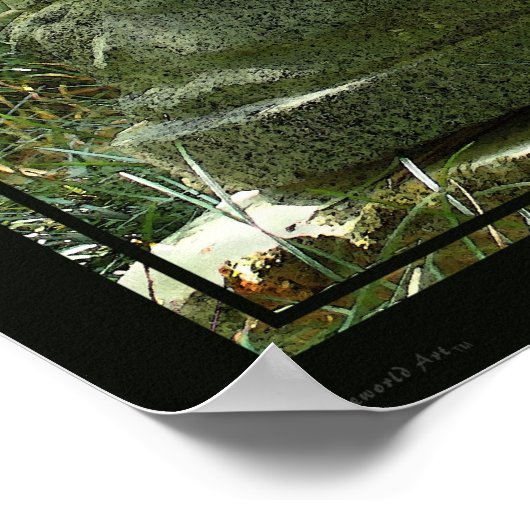 Bamboe Buddha Print -24x20 -andere formaten beschi (Hoek)