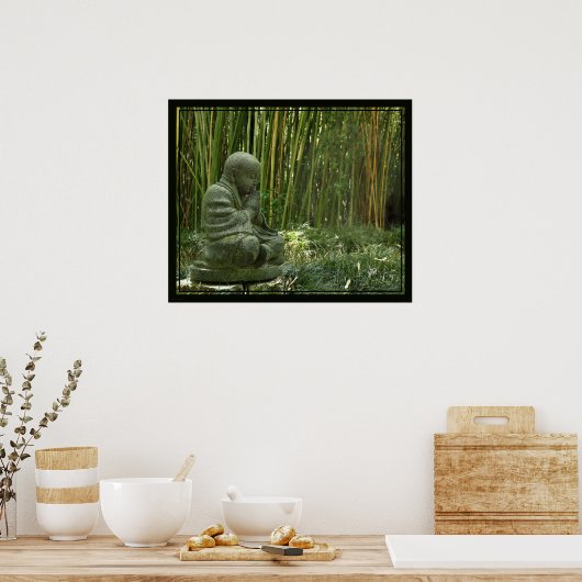 Bamboe Buddha Print -24x20 -andere formaten beschi (Keuken)
