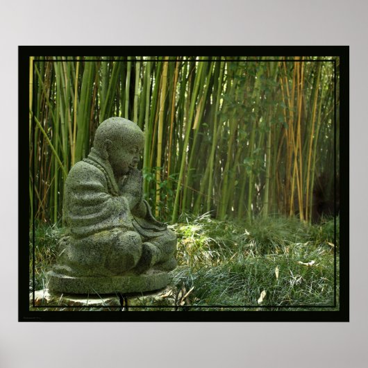 Bamboe Buddha Print -24x20 -andere formaten beschi (Voorkant)