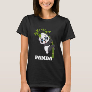 Bamboe Buddy Hangend met Mijn Snack Panda Kiekeboe T-shirt