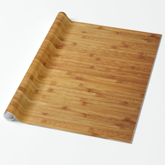 Bamboe Butcher Block Cadeaupapier (Uitgerold)