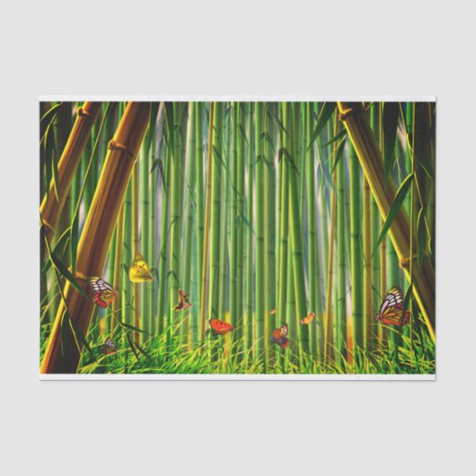 Bamboe & Butterfly Art 1 Tissuepapier (Voorkant)