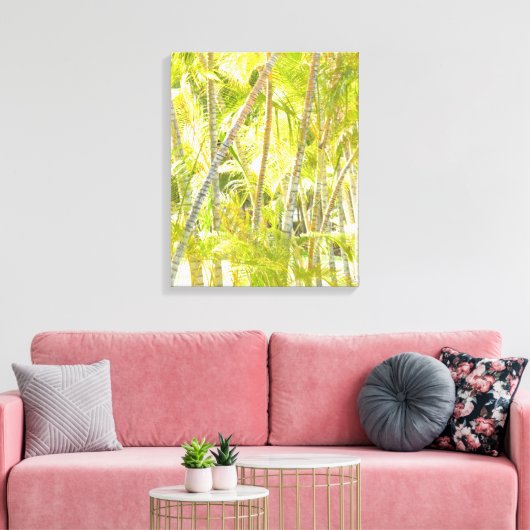 bamboe canvas afdruk (Insitu (Woonkamer))