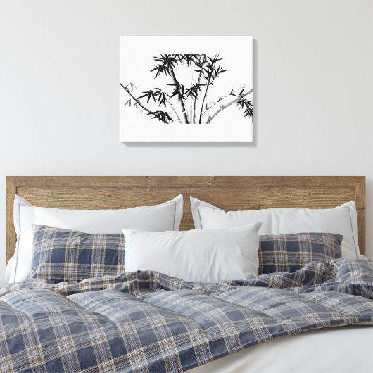 Bamboe Canvas Afdruk (Insitu (Slaapkamer))
