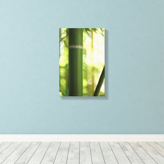 Bamboe (Canvas) Canvas Afdruk (Insitu (Houten vloer))
