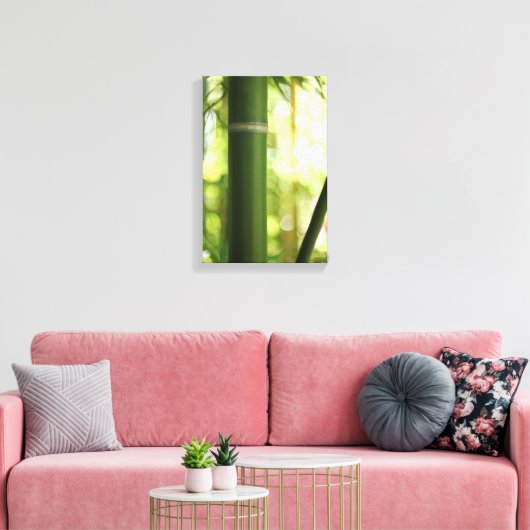 Bamboe (Canvas) Canvas Afdruk (Insitu (Woonkamer))