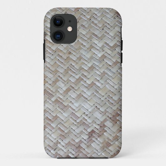 Bamboe chevron zigzag zag patronen houtafbeelding Case-Mate iPhone case (Achterkant)