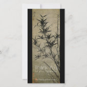 Bamboe Chinees schilderij sympathie dank u Bedankkaart (Voorkant)