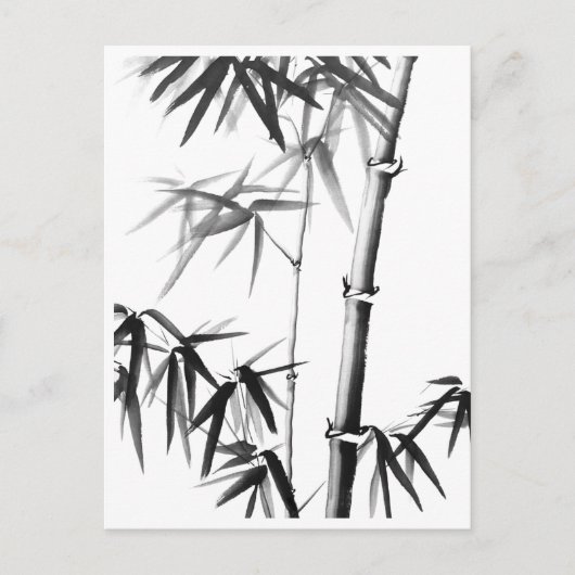 Bamboe - Chinese stijl - niet omlijst Briefkaart (Voorkant)