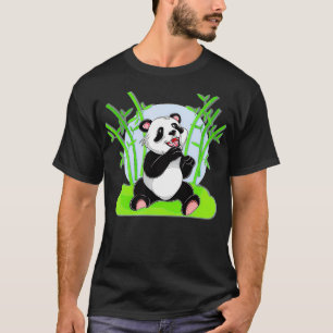 Bamboe Chinese Wildlife Forest Animal Cute Panda B T-shirt