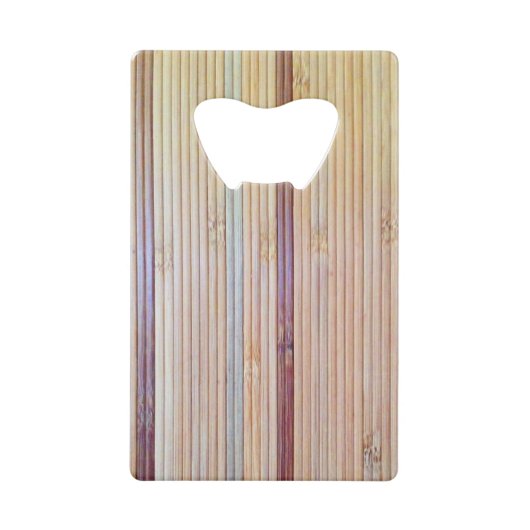 Bamboe Creditkaart Flessenopener (Voorkant)