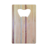 Bamboe Creditkaart Flessenopener (Achterkant)