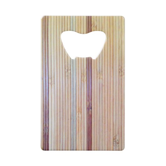 Bamboe Creditkaart Flessenopener (Achterkant)