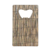 Bamboe Creditkaart Flessenopener (Voorkant)