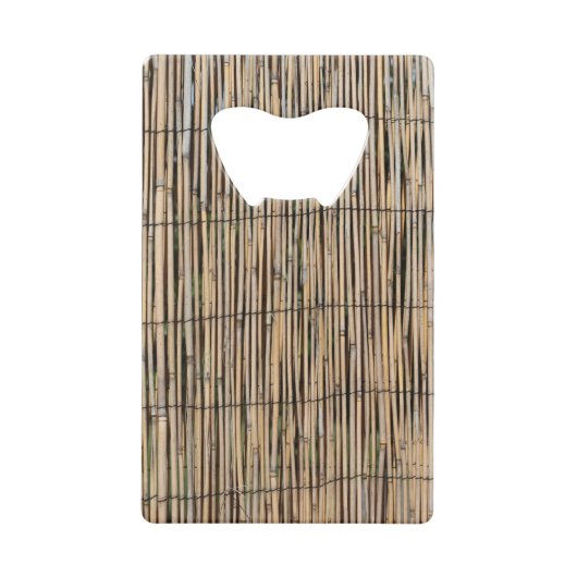 Bamboe Creditkaart Flessenopener (Voorkant)