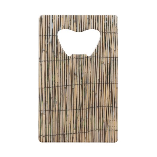 Bamboe Creditkaart Flessenopener (Achterkant)