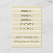 Bamboe & Crème - Visitekaartje (Achterkant)