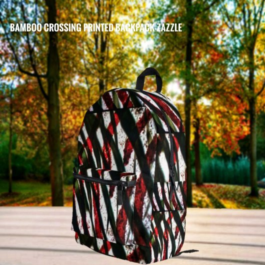 Bamboe Crossing Bedrukte Rugzak