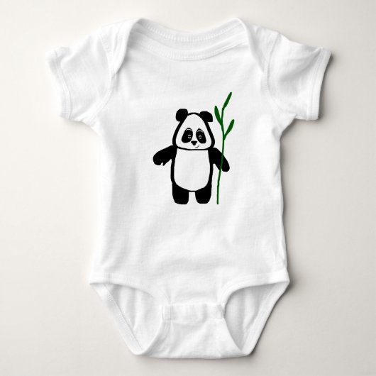 Bamboe de Panda-Baby Creeper Romper (Voorkant)