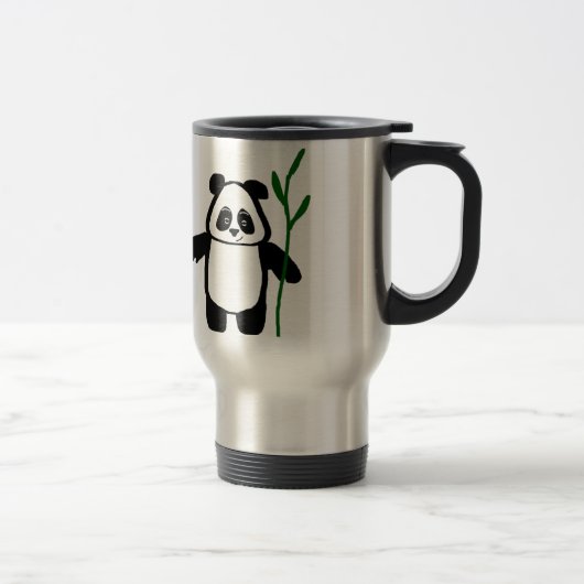 Bamboe de Panda Flask Reisbeker (Rechts)