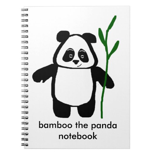 Bamboe de Panda-laptop Notitieboek (Voorkant)
