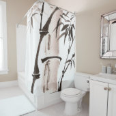 Bamboe delg 2 douchegordijn (In situ)