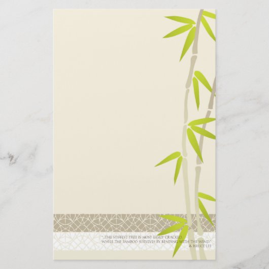 Bamboe Design briefpapier (Voorkant)