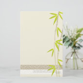 Bamboe Design briefpapier (Staand voorkant)