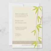 Bamboe Design Wedding Invitations Kaart (Voorkant)
