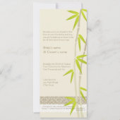 Bamboe Design Wedding Invitations Kaart (Voorkant)
