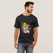 Bamboe Eating Panda Boer Honkbal T-shirt (Voorkant volledig)