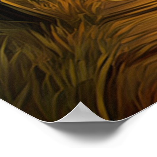 Bamboe elegantie, gouden avond poster (Hoek)