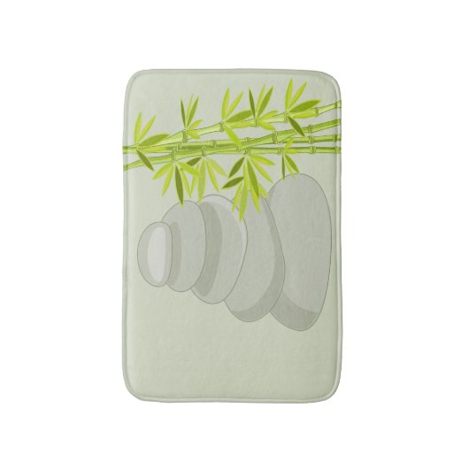 Bamboe en bevroren stenen badmat (Voorkant Verticaal)