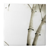 Bamboe en bladeren tegeltje (Voorkant)