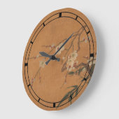  Bamboe en bloesems Oriental Art Grote Klok (Hoek)