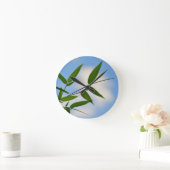 Bamboe en Blue Sky Clock Ronde Klok (Huis)
