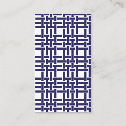 Bamboe en gepersonaliseerde Visitekaartjes met kru (Achterkant)