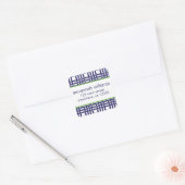 Bamboe en Grosgrain Return Address Labels (Envelop)